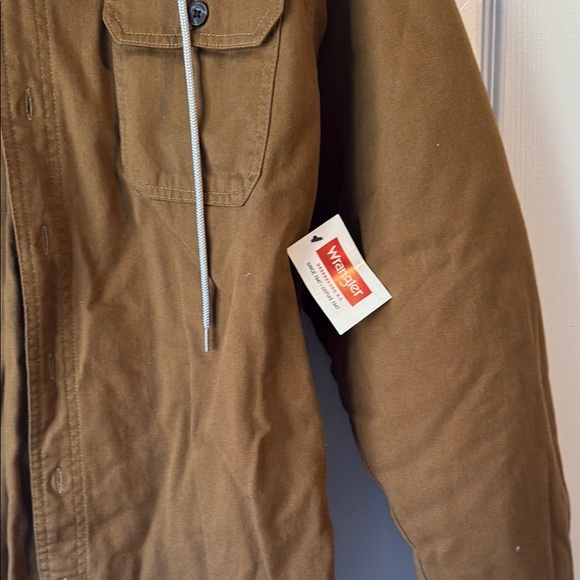 Wrangler Brown Hooded Jacket for Men - Picture 3 of 6